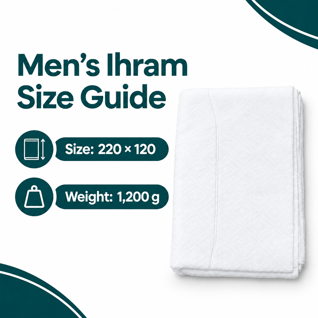 Men's Ihram Set Cloths for Hajj and Umrah