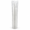 50 Pack Large Clear Plastic Disposable Cups
