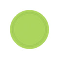 Round Paper Plates Kiwi Green 8 Pack