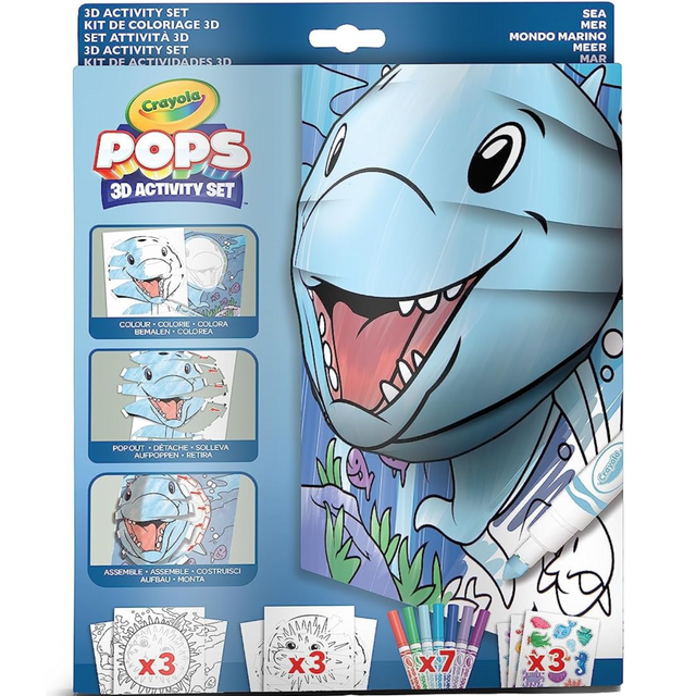 Crayola Pops Sea Animals 3D Activity Set