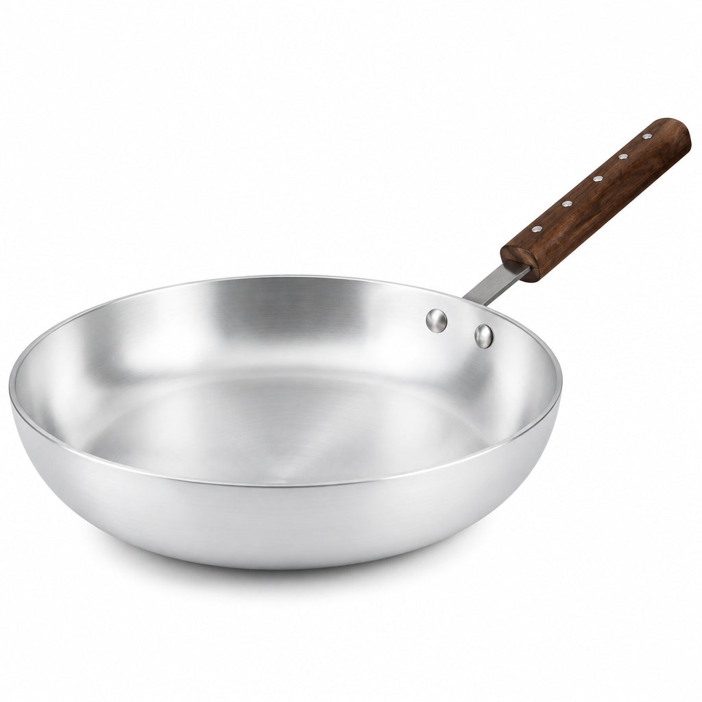 Mastercook 26cm Plain Mastercook Frypan with Teak Handle