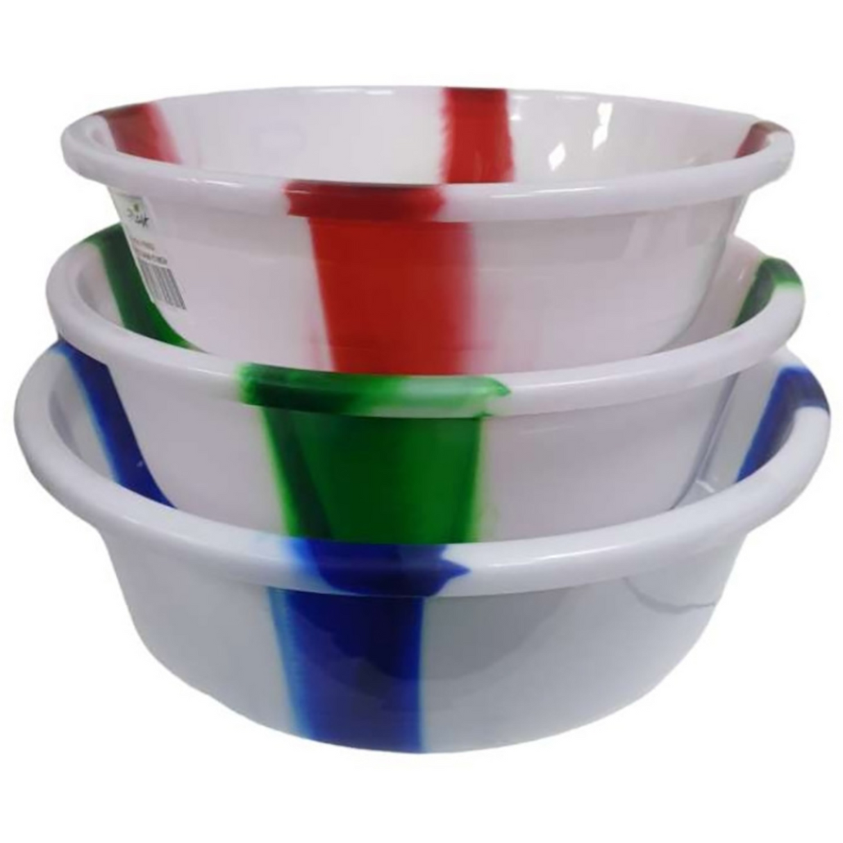 Double Coloured Basin Bowl 18 Inch Mix Colours