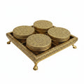 Stainless Steel Pandan Set Gold 5pcs Set