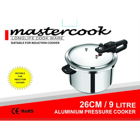 9 Litre Aluminium Pressure Cooker with Induction Base