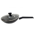 Mastercook 24cm Forged Frypan with Glass Lid
