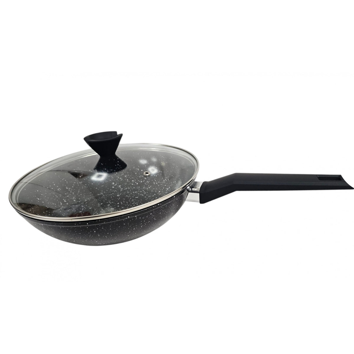 Mastercook 24cm Forged Frypan with Glass Lid