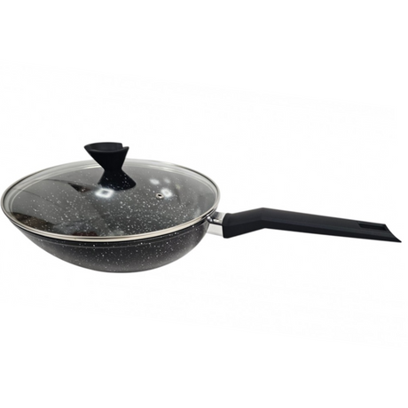 28cm Forged Frypan And Glass Lid