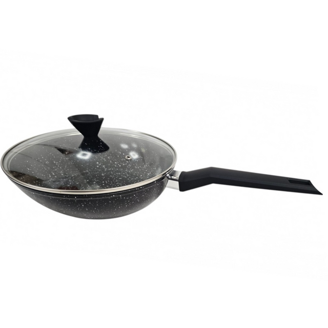 28cm Forged Frypan And Glass Lid