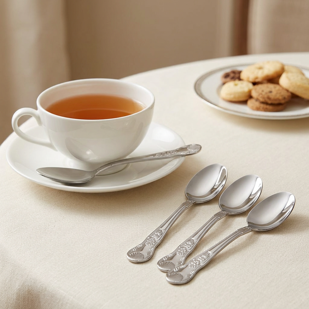 Kings Stainless Steel Teaspoons Set of 4