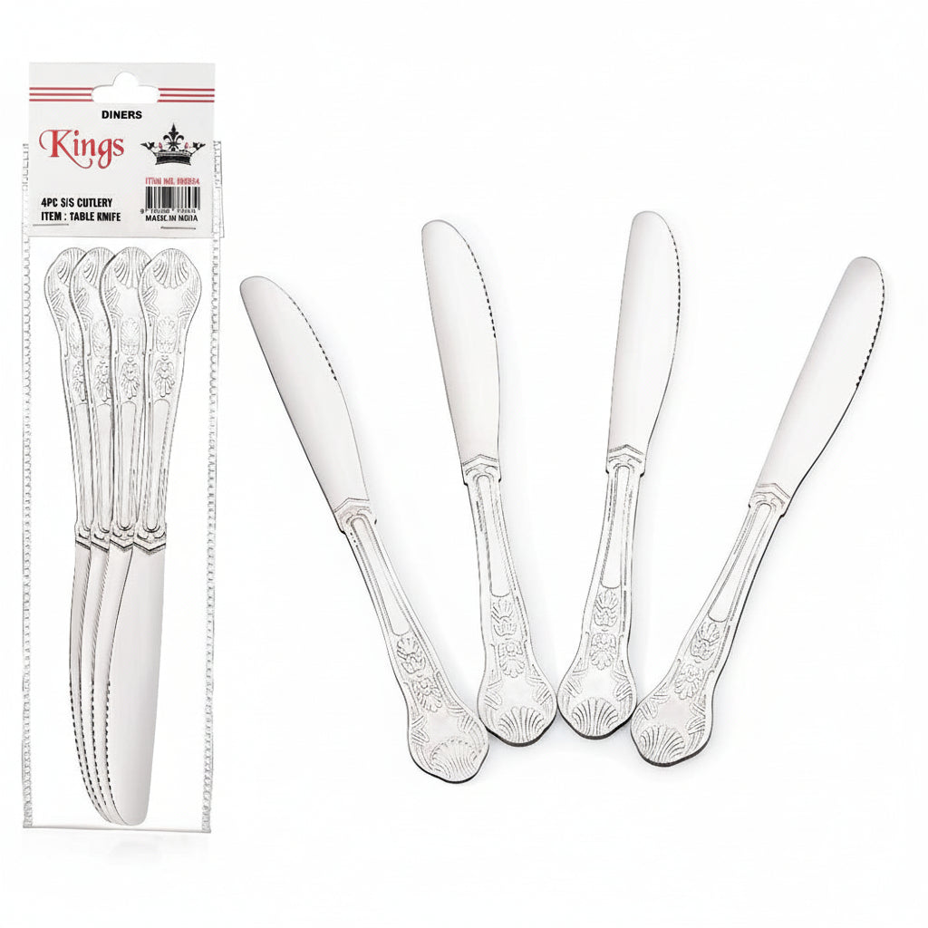 Kings Stainless Steel Dessert Knive 4 Pieces Set