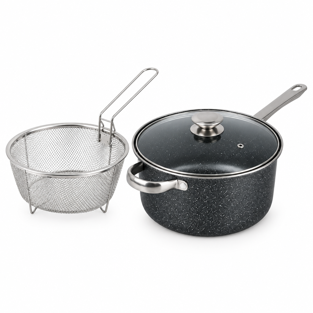 Easycook 24cm Chip Pan with Frying Basket