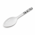 Serving Spoon 26cm with White/Black Flower Decal
