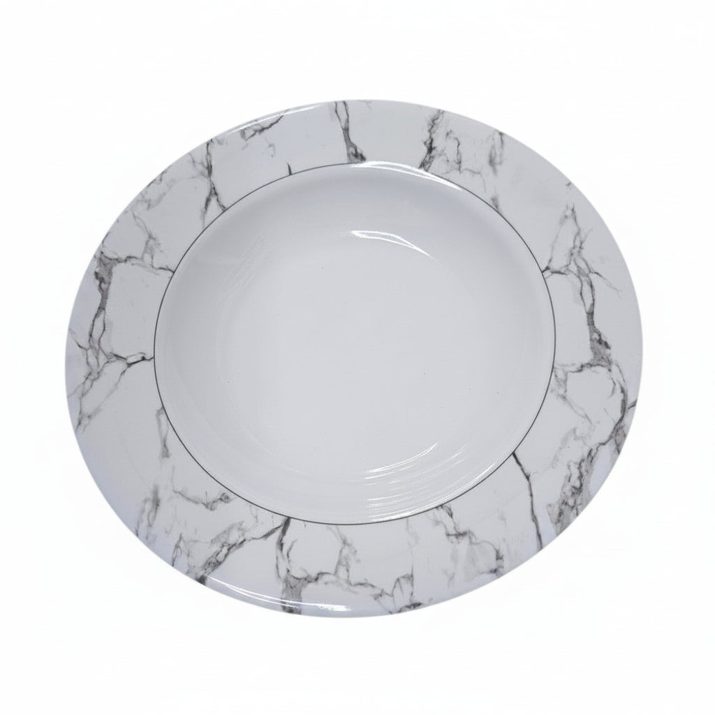 Marble Melamine 8.75" Soup Plate