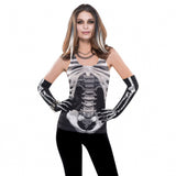 Adult Ladies Skeleton Vest Top UK Standard Size 10-12