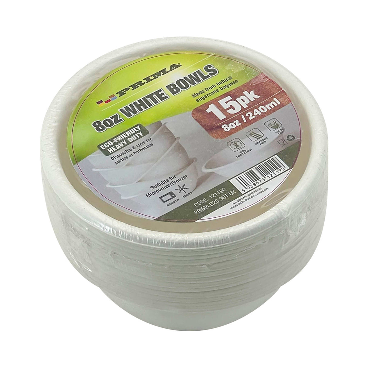 8Oz Bowl - 15Pk Bagesse