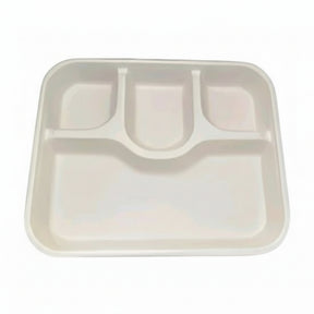 Disposable Oblong Meal Tray 4 Compartment Pack 25