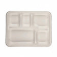Disposable Oblong Meal Tray 5 Compartment Pack 25