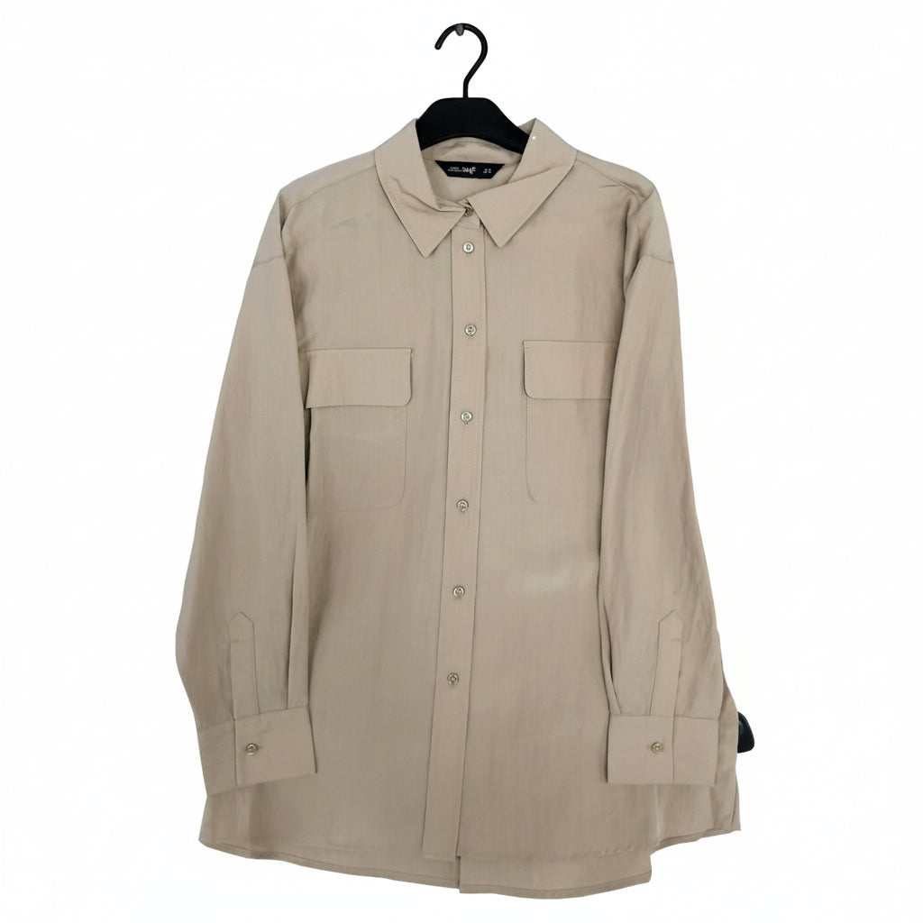 Women’s Cream Utility Shirt | Lyocell Blend