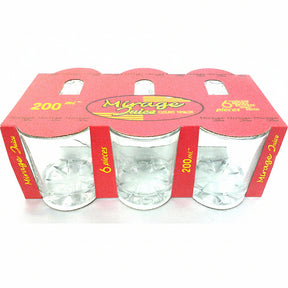 Mirage Juice Elegant Tumbler Clear 6 Pack (200ml)