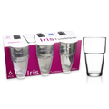 Iris Stackable Glass Tumblers 250ml Set of 6