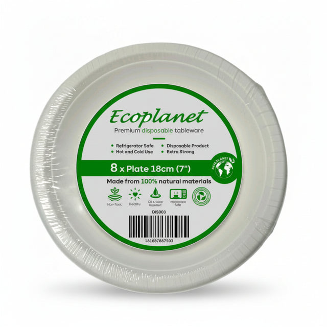 7" Disposable Plate Pack 8