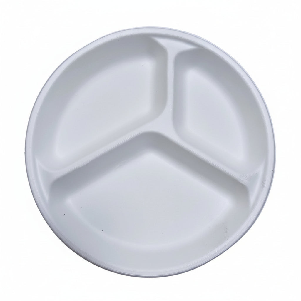 Disposable Plate 3 Comp 10" Pack 50
