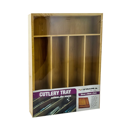 Bamboo Cutlery Tray 35X26X5cm