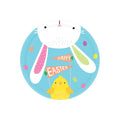Round Paper Plates Hello Bunny 8 Pack