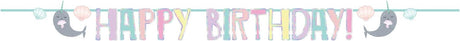 Narwal Birthday Party Letter Banner  2.4m