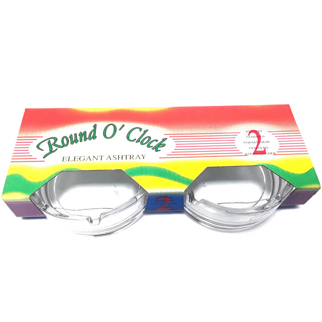 Round O Clock Ashtray 2pc