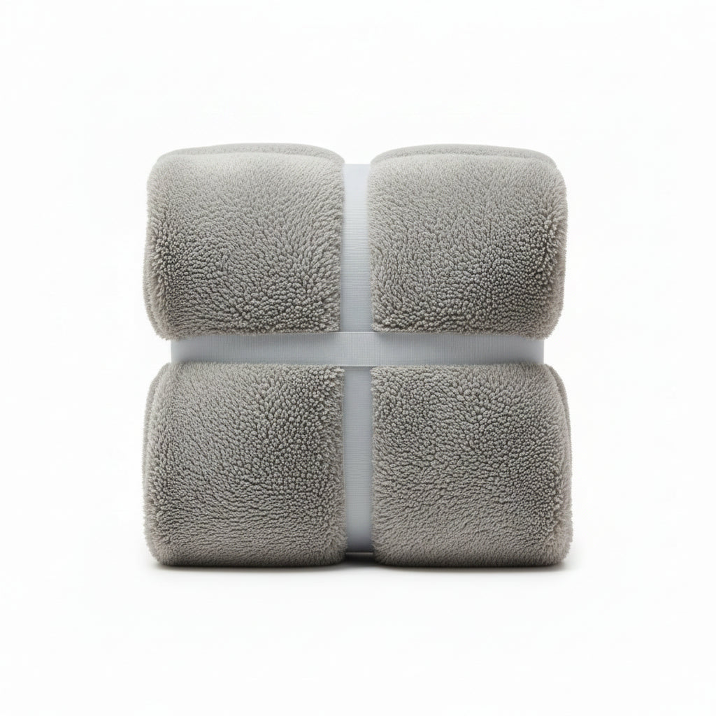 The Cosy Edit Teddy Fleece Bed Set Grey Single