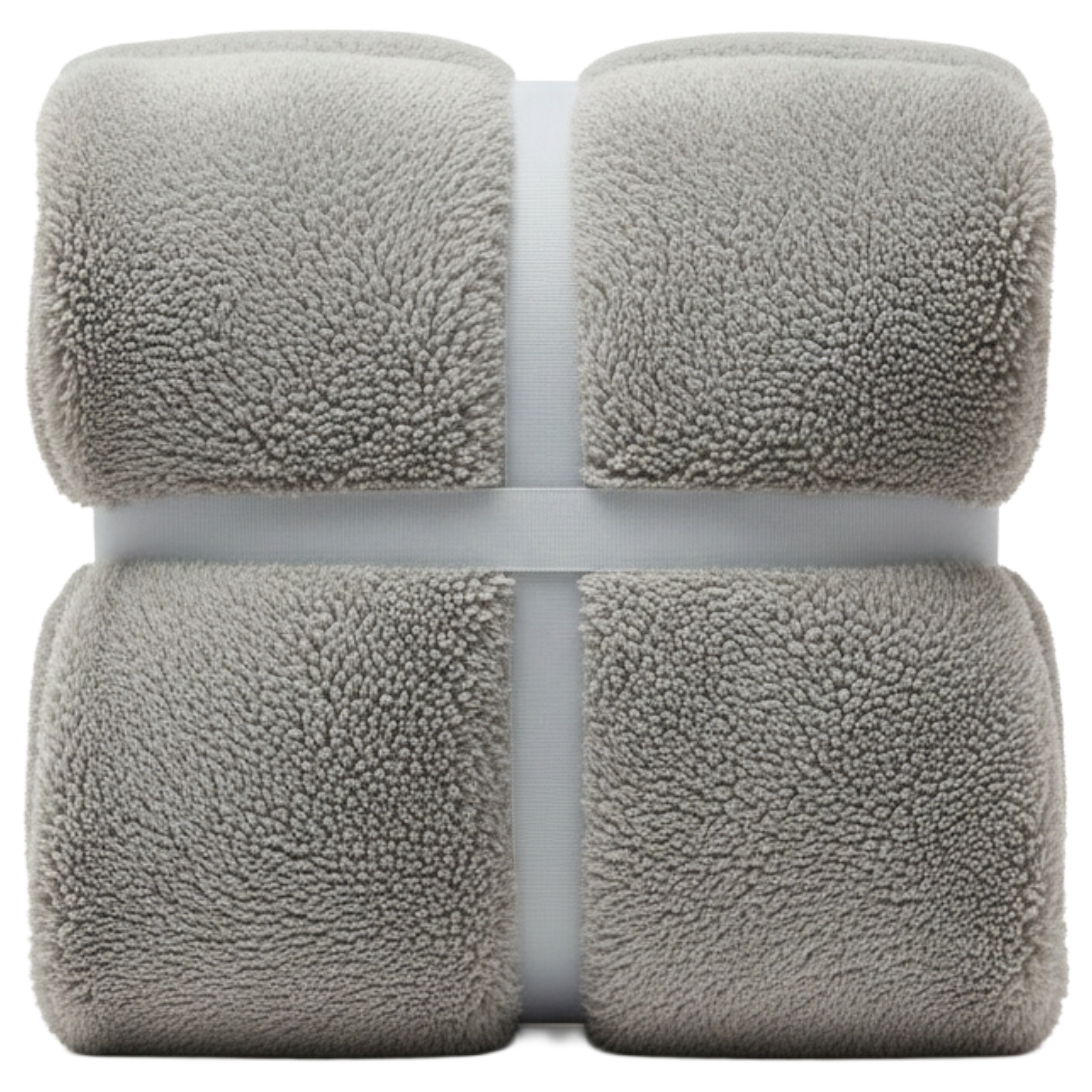 Ex MS (Major Store) Teddy Fleece Bedset Grey Single 2 Pack