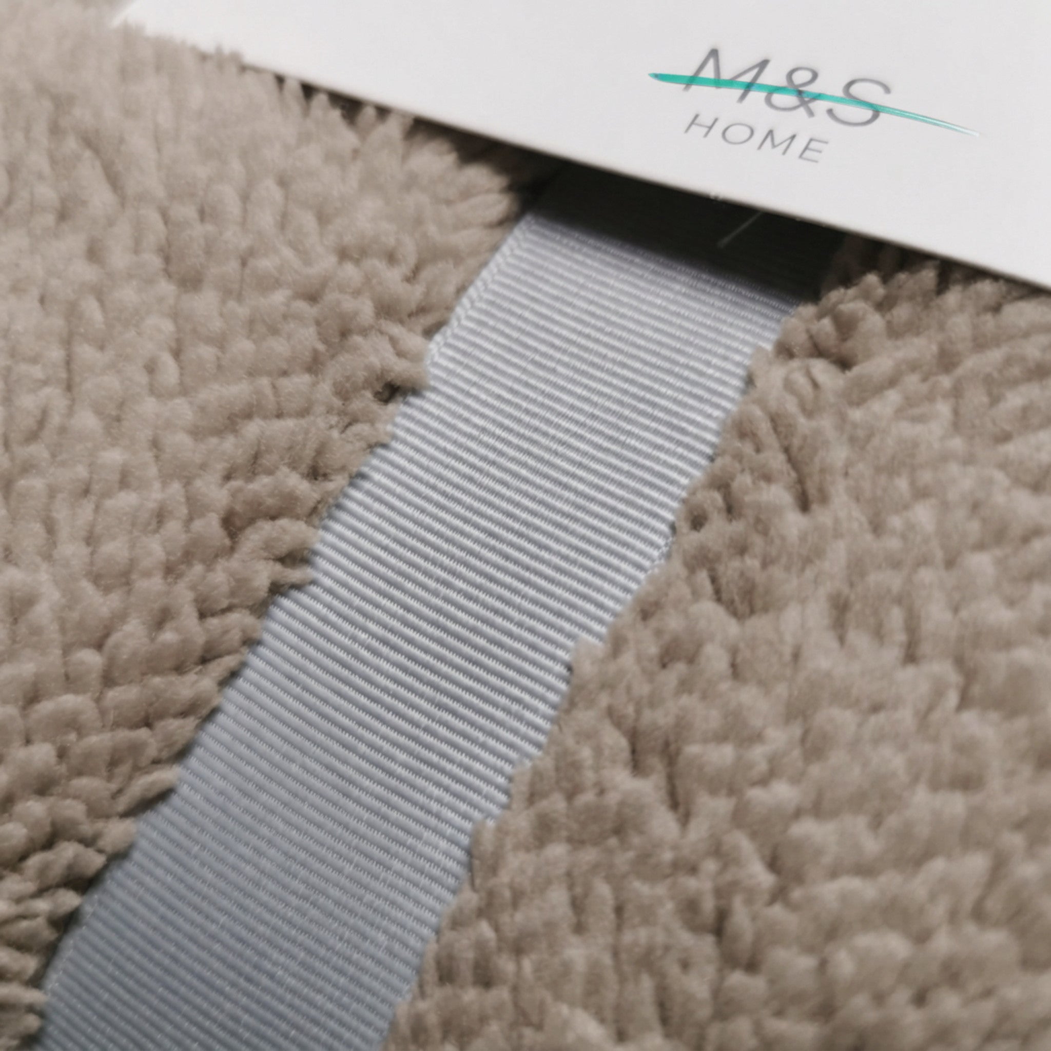 Ex MS (Major Store) Teddy Fleece Deep Fitted Sheet Natural Single 2 Pack