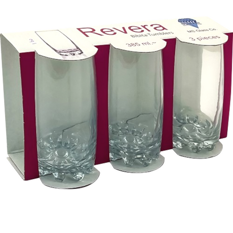 Revera Bibita 3 Piece Glass Set 385ml