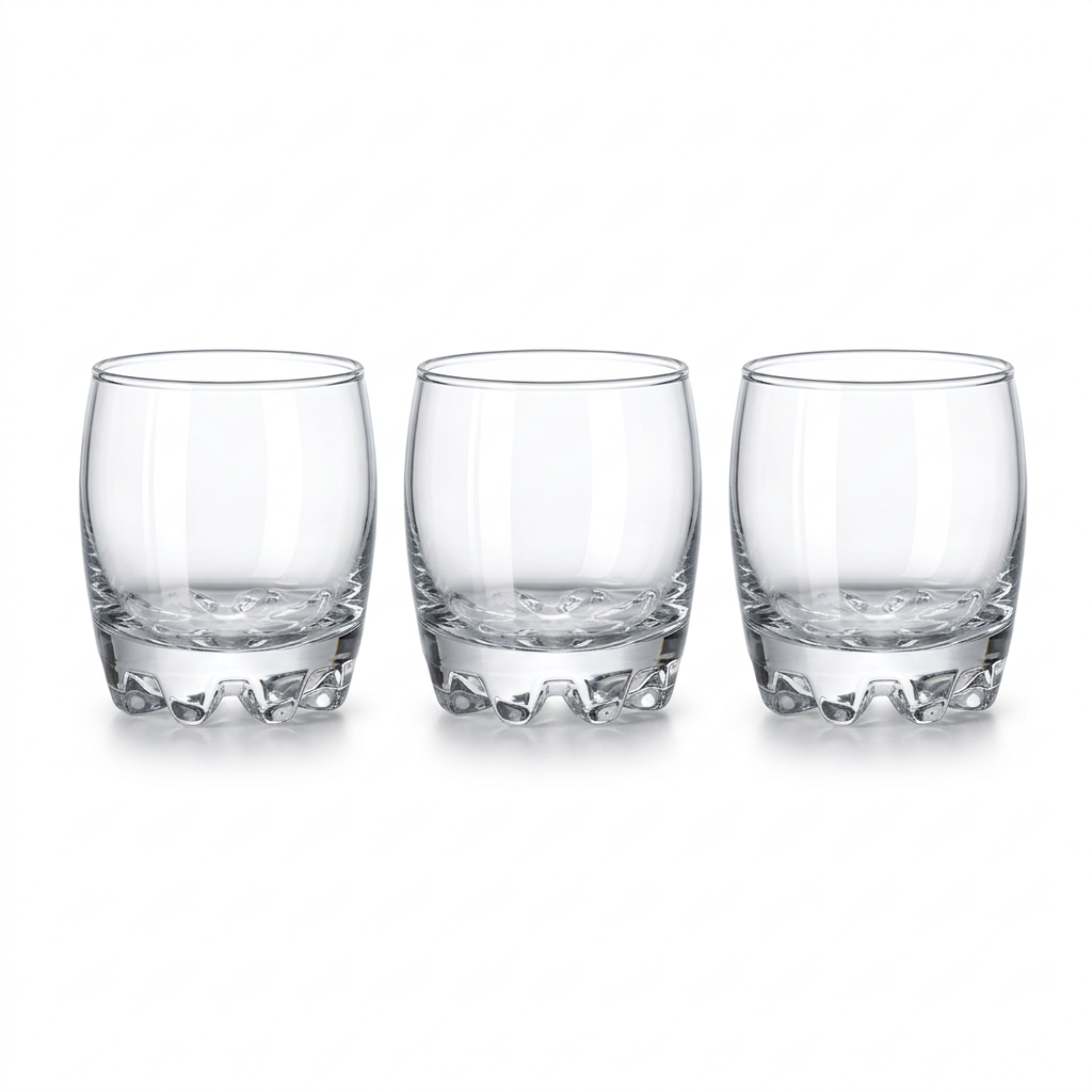 Revera Clear Glass Tumblers 300ml Set of 3