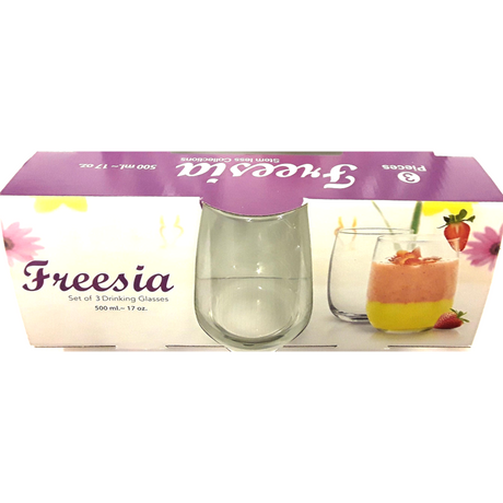 Freesia 3 Pieces 500ml Tumbler