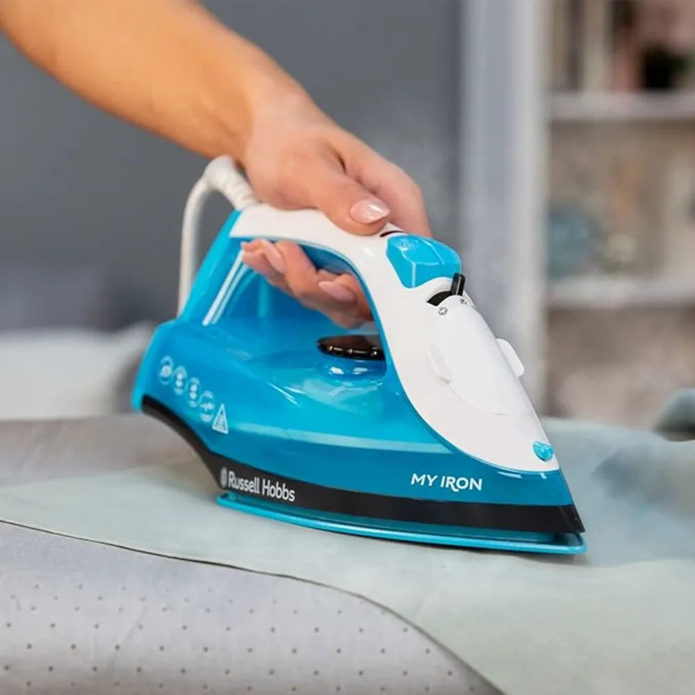 Russell Hobbs My Iron 1800W Steam Iron with Ceramic Soleplate, 120g Steam Shot & Self-Clean Function – 2m Cord, Vertical & Variable Steam, 260ml Tank