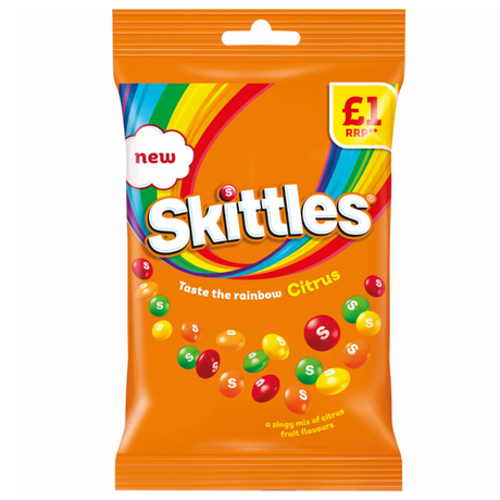 Skittles Citrus Treat Bag 109g