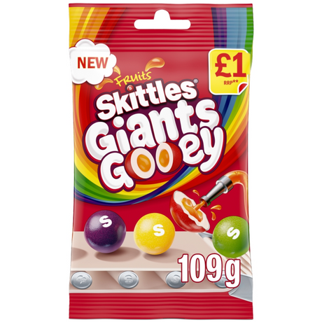Skittles Fruits Giants Gooey 109g