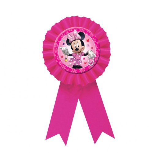 Amscan Disney Minnie Mouse Award Ribbon, Pink