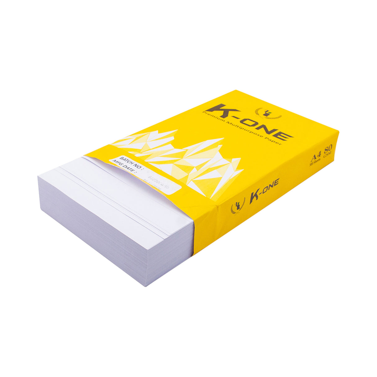 K-One 80Gsm A4 500 Sheet Plain Printing Paper