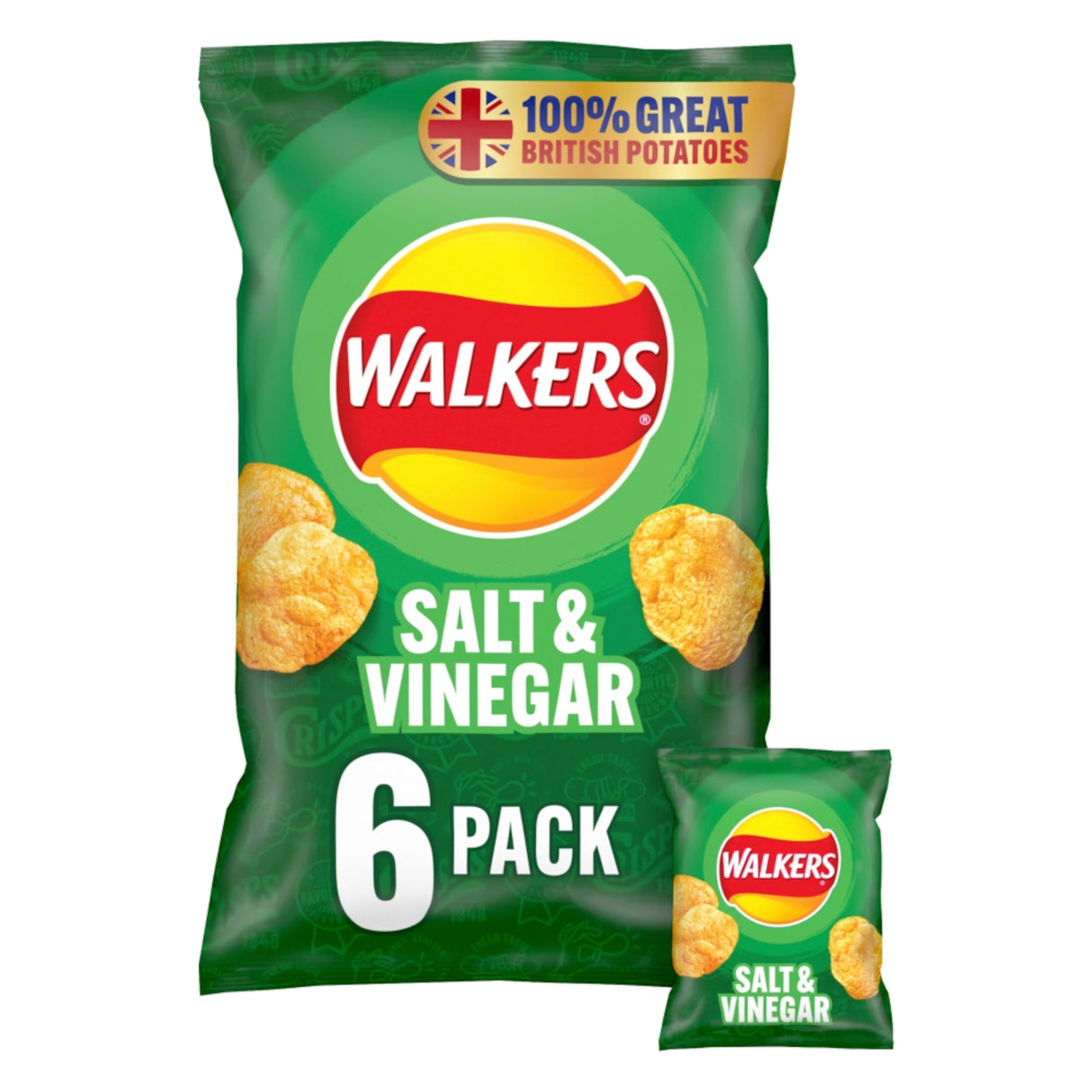 Walkers Salt & Vinegar 6 Pack