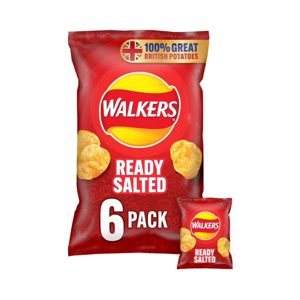 Walkers Ready Salted 6 Pack