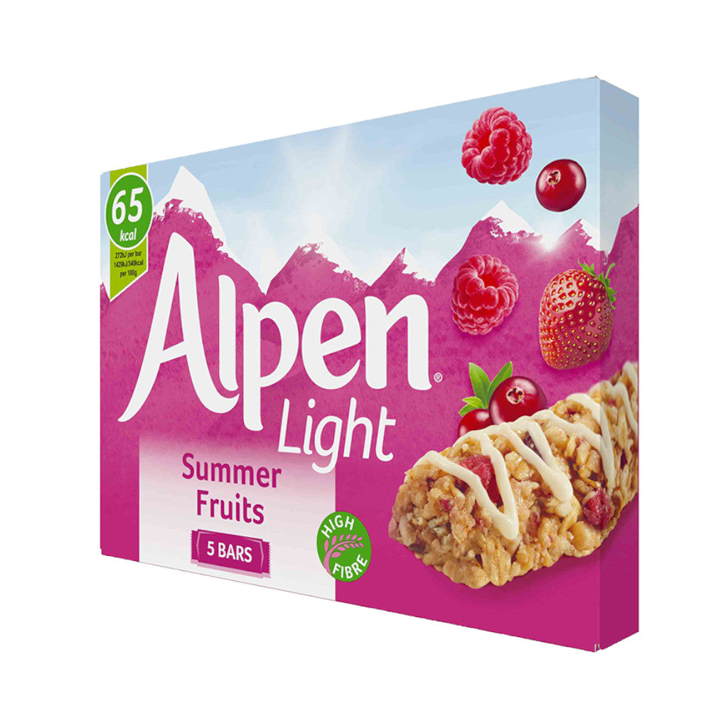 Alpen Light Summer Fruits Cereal Bar | 5 x 19g