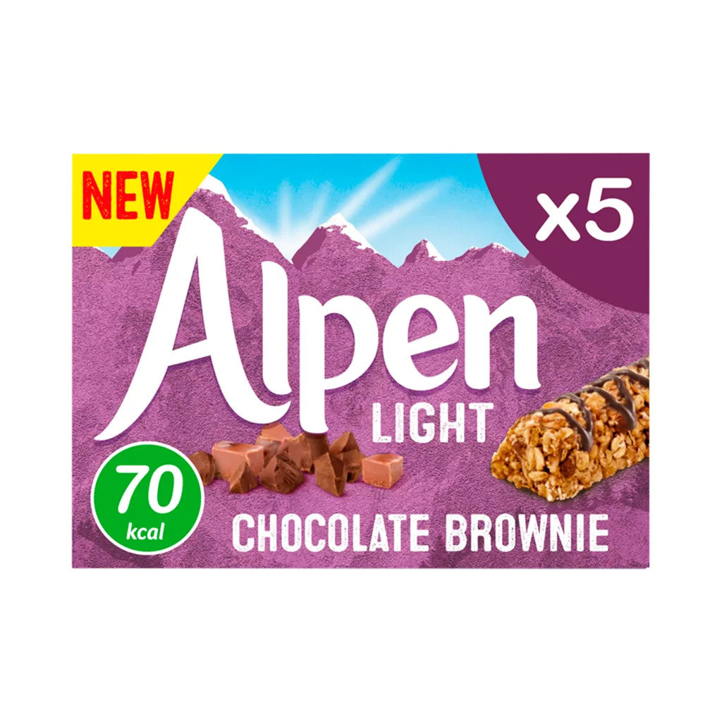 Alpen Light Chocolate Brownie Cereal Bar | 5 x 19g