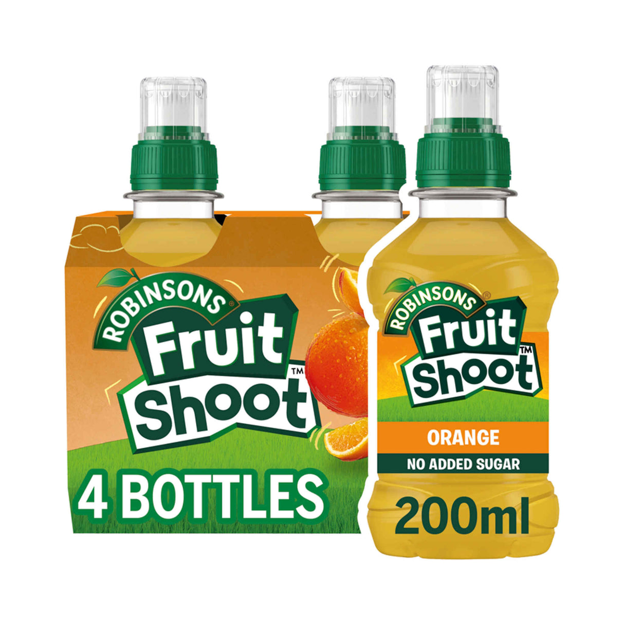 Robinsons Fruit Shoot Orange No Added Sugar 4 X 200ml