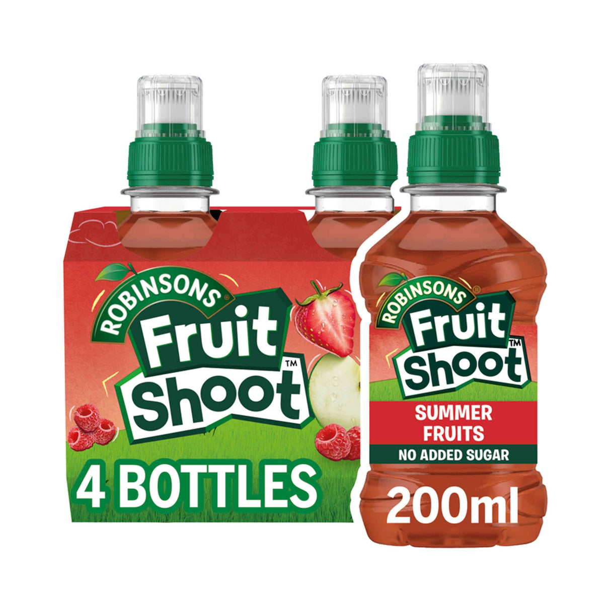 Robinsons Fruit Shoot Summer Fruit No Added Sugar 4 X 200ml