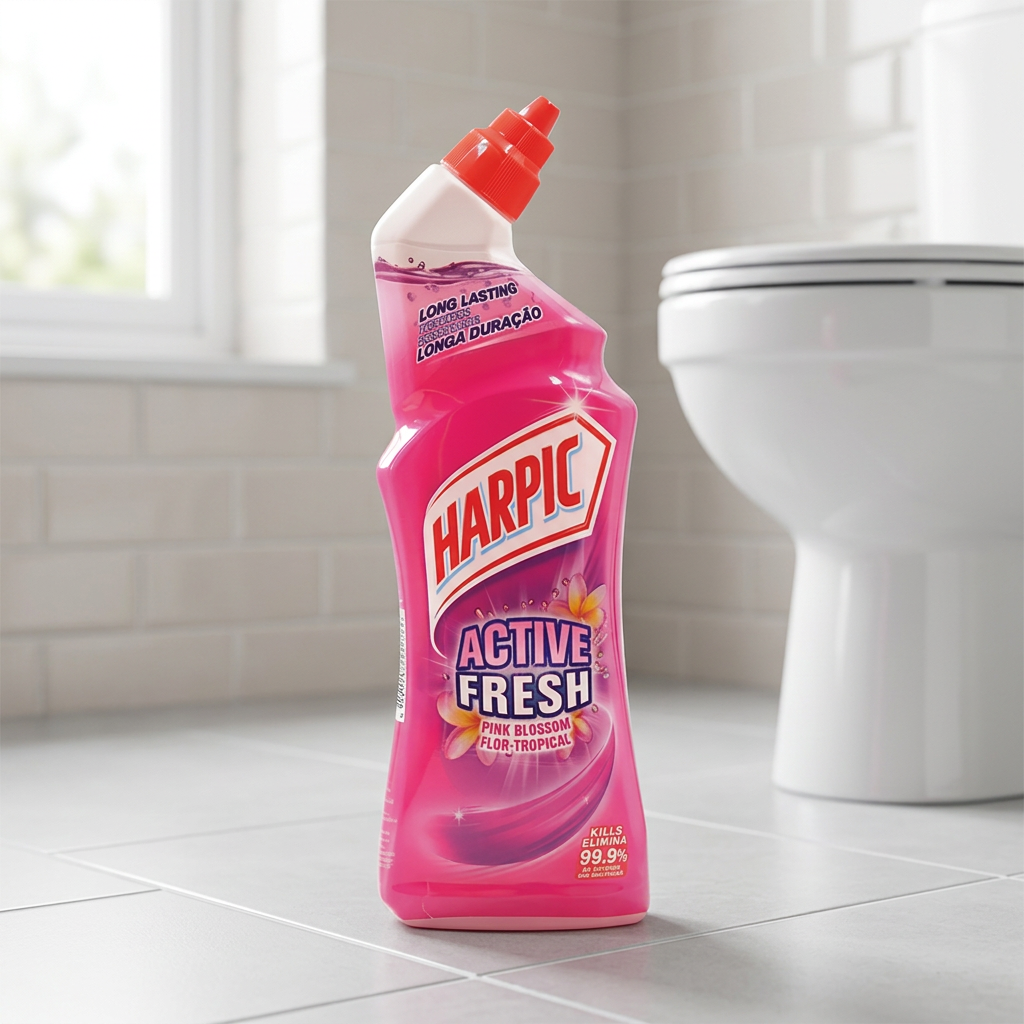 Harpic Active Fresh Pink Blossom Toilet Cleaner 750ml