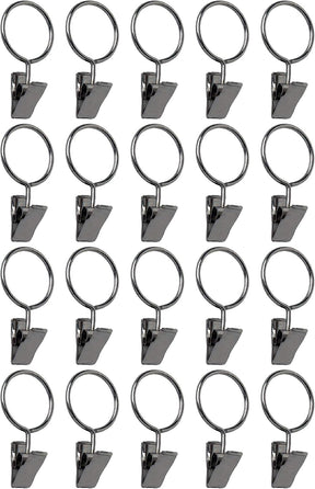 Pincer Clips Nickel Effect Pack of 20