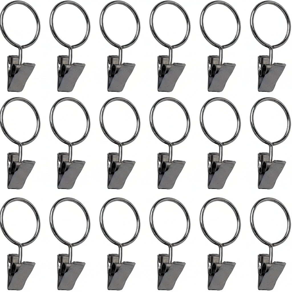 Pincer Clips Nickel Effect Pack of 20